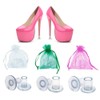 High Heel Protectors for Shoes On Grass, 30 Pairs Clear
