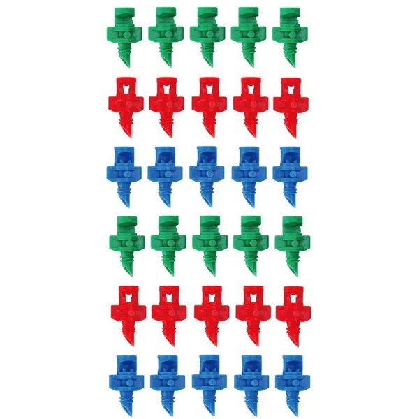 Wwahuayuan 180Pcs Drip Irrigation Emitters Micro Sprinkler Heads Misting Nozzles