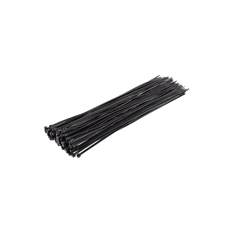 24 in. Cable Zip Tie 175 lbs. Multi-Purpose Self-Locking Black