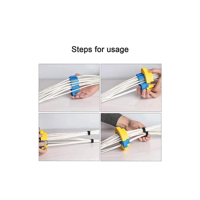 Kit de organización de cables universal de categoría 6, peine
