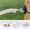 10 Pack Plastic Electric Fence Gate Handle, Insulated Plastic Hook,