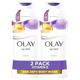 Olay 여성용 올레이 바디워시 비타민 E로 저항하는 연령 24시간 보습 수분 공급 및 상쾌함 파라벤 프탈레이트 Women's Olay Body Wash with Vitamin E, Anti-Aging, 24-Hour Hydration, Moisturizing, Refreshing, Paraben & Phthalate Free [Age Defying]