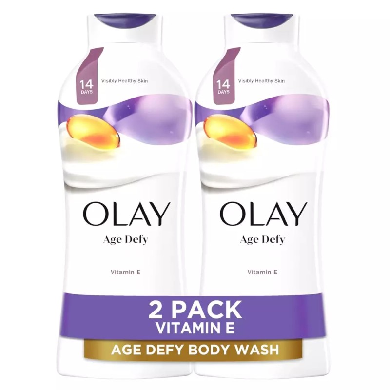 Olay 여성용 올레이 바디워시 비타민 E로 저항하는 연령 24시간 보습