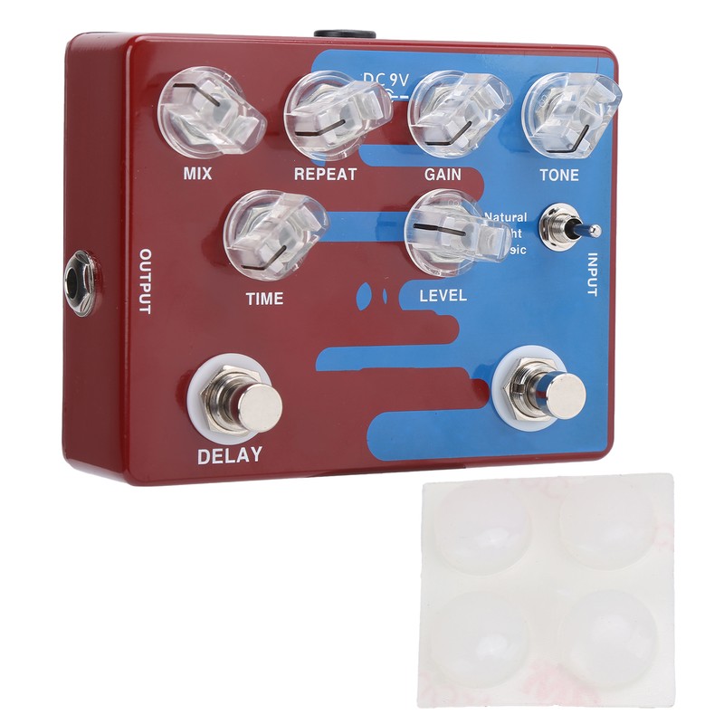 Distortion Delay Guitar Effect Pedal Digital with 3 Molds CP‑68