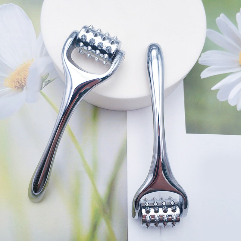 Metal Acupuncture Massage Roller Muscle Relaxing Improve Circulation Handheld Acupoint