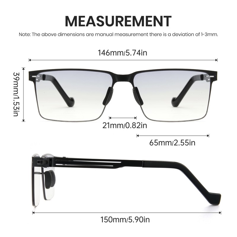 Cyxus Photochromic Glasses for Men Women UV Protection with Blue