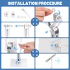 Starlink Gen 3 Mount Kit,Aluminum Alloy 360°Adjustable Wall Mount for