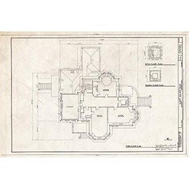 Historic Pictoric : Blueprint HABS Cal,34-SAC,19- (Sheet 6 of 9) - Albert Gallatin House, 1527 H Street, Sacramento, Sacramento County, CA 36in x 24in