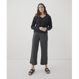 Pact Organic Cotton Women's Daily Crop Pants Storm