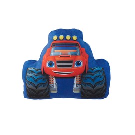 United Labels Blaze and the Monster Machines Cushion, Monster Truck Pillow, 28 x 24 cm, Blue, Sofa Cushion, Plush Decorative Cushion