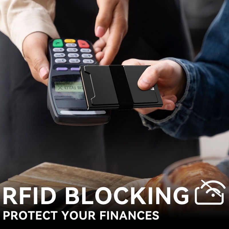 furid Smart Card Wallet for Men Slim: Minimalist Wallet For