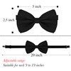 trilece Suspenders Bow Tie Set For Men - Adjustable Size