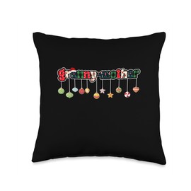 Wonderful Christmas Clothing Co Merry Mama, Granny-Mother Claus Christmas Funny Santa Hat Throw Pillow, 16x16, Multicolor