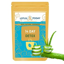Organic Aloe Vera Herbal Detox Blend for Best Cleansing Effect. 10 Day Supply. Senna Less Detox (2 Packs)