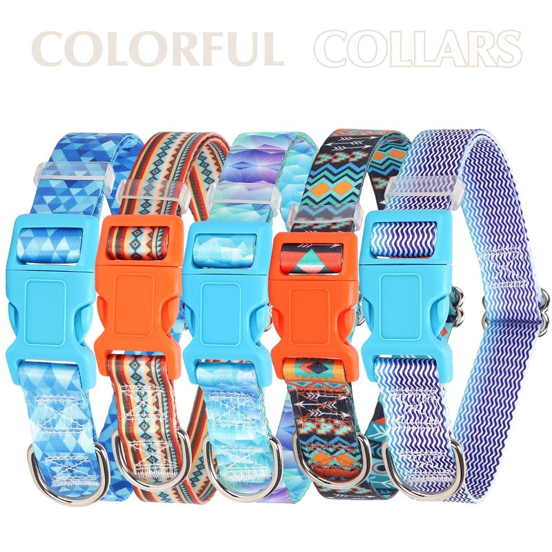 Boy Dog Collar for Small Dogs, Cute Blue Dog Collar