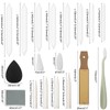 KALIONE 38 Pieces Mixing Paper Wipers, Mixing Tools for Drawing,