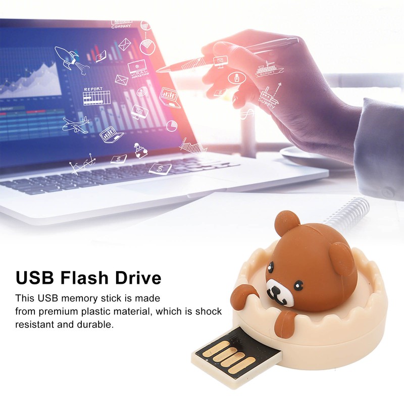 Cartoon USB Flash Drive Brown Bear Cartoon USB2.0 Support Hot