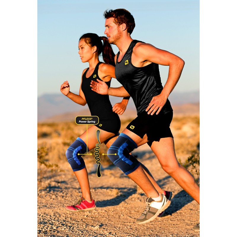 Pflexx Damen Compression Knee Support Interchangeable Single Bandage, Pink, XXL