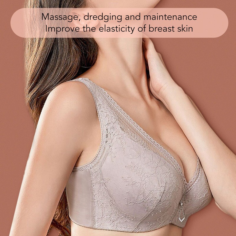 Handheld Breast Massager 3 Microcurrent 3 Temperature Red Lighting Electric