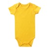 ROMPERINBOX Unisex Solid Baby Bodysuit 0-24 Months (6-9 months, yellow