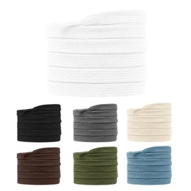 Premium Shoelaces 10 mm for Trainers – 130/160 cm – 7 Colours – Colourful Shoelaces, Laces Colourful, Laces, White