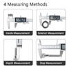 Digital Caliper, 0-150mm / 0-6" Metric Inch Conversion Depth Gauge