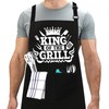 LINEN CLOSET® King of the Grill Apron for Men Funny