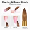 Kolinsky Acrylic Nail Brush Golded Solid Wood Handle Professional Manicure
