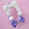 Decorative Sewn Pouch with Cat Ears, Pain Bag, Clear Bag,
