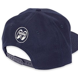 MOONEYES MOON Wool Flat Visor Cap Hat, navy