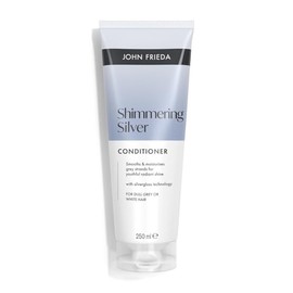 John Frieda Shimmering Silver Conditioner 250ml. Grey Hair Care with Soft Feel and Shine Support