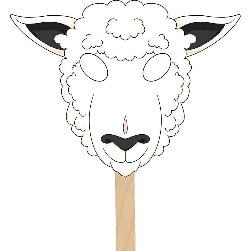 Passover Character Masks, Laminated Pesach Stick Puppets for Seder