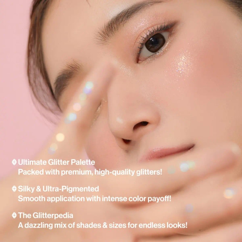 Paleta De Sombras Unleashia Glitterpedia Ojos Maquillaje