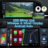 Double Din Car Stereo with Wireless Carplay,Wireless Android Auto,7 inch