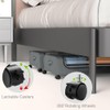 HHWRT Under Bed Storage Containers Wheels, Under Beds Storages Organizer,