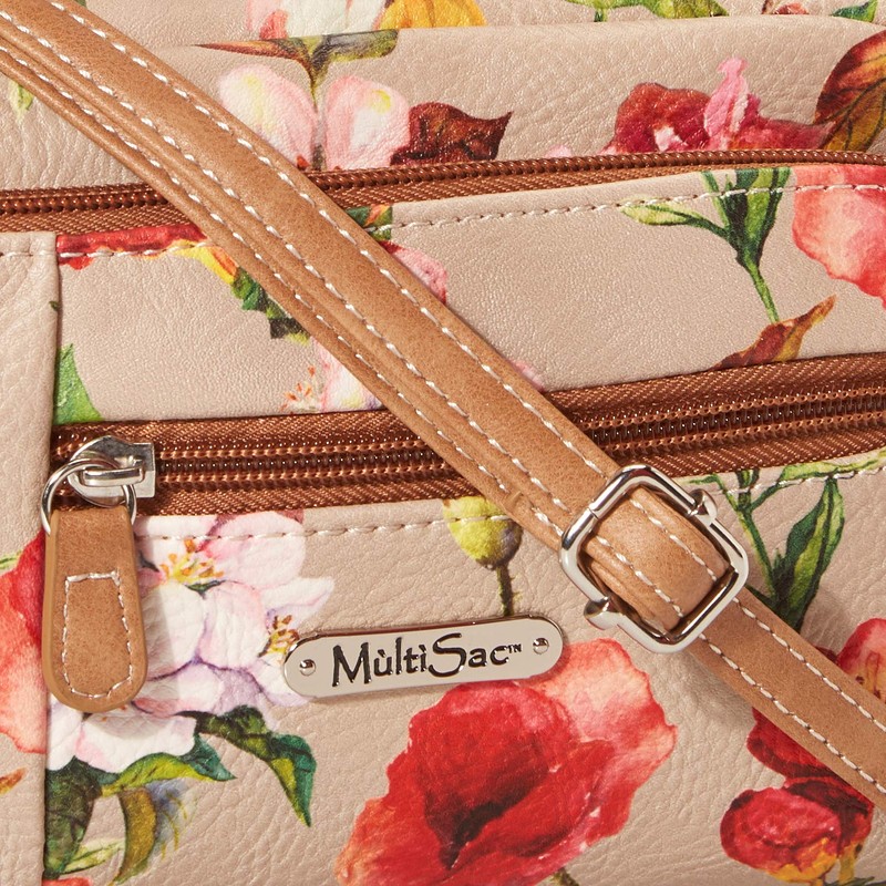Multisac Mini Dynamic Crossbody Bag, Butterfly/Nude