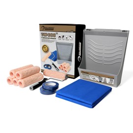 ROLLINGDOG Multifunction Paint Roller Tray Kit 11PC - with 9 inch Paint Roller Drop Cloth and Masking Taping etc.
