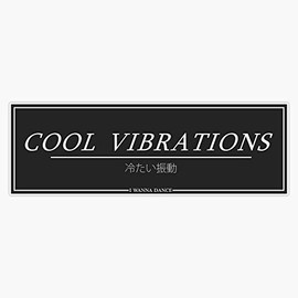 C O O L V I B R A T I O N S - Initial D Eurobeat Gray Vinyl Waterproof Sticker Decal Car Laptop Wall Window Bumper Sticker 5"