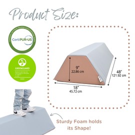 Children's Factory Soft Balance Beam, Firm Foam Walking Beam, Build Coordination and Gross Motor Skills, Soothing Elements Colorway