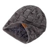 PAGE ONE Mens Winter Slouchy Beanie Warm Fleece Lined Skull