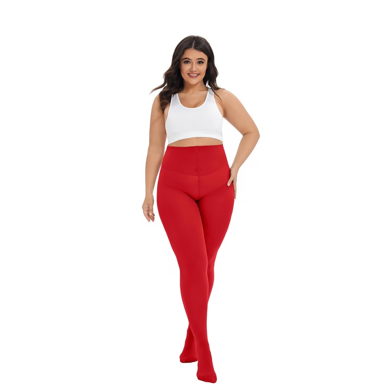 CozyWow Women's Tights Elastic Semi Opaque Tights Plus Sizes XL-4XL,