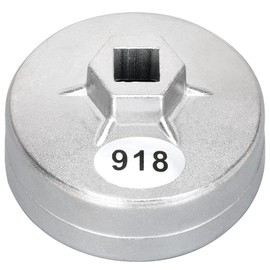 Tongze 74mm Oil Filter Wrench: 15 Flutes Oil Filter Removal Tool Compatible with AC Delco PF63/PF64 Oil Filter for Chevy Silverado 4.3L Equinox 1.5L