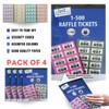 CARESTARZ 1-500 raffle tickets books - 4 x Books of