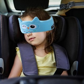 QingHong Kids Headphones Headband Wireless,Over The Ear Headband Headphones Kids, Headband Earphones for Children, with Thin Speakers & Super Soft Headband (Owl)