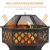 Yaheetech Fire Pit Fire Pits for Outside 24in Hex Shaped