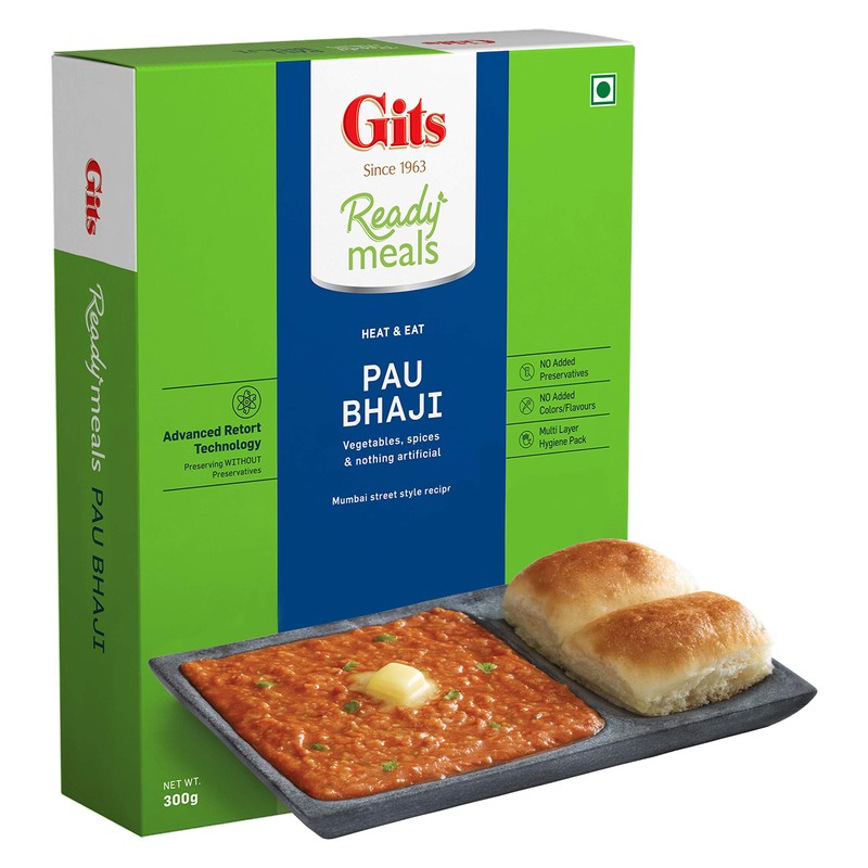 Gits Ready to Eat Pav Bhaji, 900g (Pack of 3