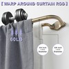 Anqiue Bronze Double Curtain Rods For Windows 28-48 Inch,Heavy Duty