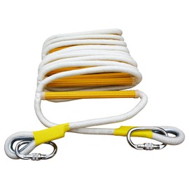 Fire Escape Rope Ladder 2-Story - 16 ft Emergency Escape Safety Ladder for Balcony Window, Reusable, Tested to 2000 Pounds