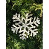 Wood Christmas Craft Ornament - Snowflake - 2 Count -