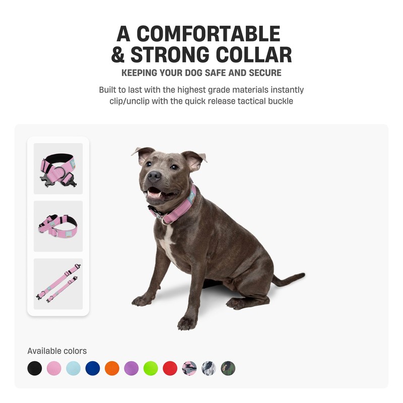DF Co. Tactical Dog Collar | Comfortable & Secure with